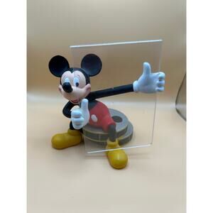 Vintage Disney Mickey Mouse Sitting On Films Rolls Holding A Clear Picture Frame
